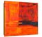 Tableau Bois Abstraction - Art 2 80 X 80 Cm Orange