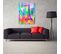 Tableau Bois Paris 5 80 X 120 Cm Multicolore