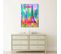 Tableau Bois Paris 5 80 X 120 Cm Multicolore