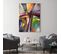 Tableau Bois Abstrait 74 60 X 80 Cm Multicolore