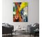 Tableau Bois Abstrait 72 70 X 100 Cm Multicolore