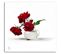 Tableau Bois Roses Rouges Dans Un Vase 20 X 20 Cm Rouge