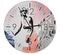 Horloge Murale Femme Stylisée Urbaine Et Tendance 40 X 40 Cm Blanc