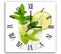 Horloge Murale Élégante Cocktail Mojito Design Fruité 40 X 40 Cm Vert