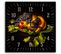 Horloge Murale Décorative Nature Morte Élégante 60 X 60 Cm Noir