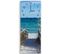 Horloge Murale Paysage De Plage Pittoresque Et Relaxant 40 X 118 Cm Bleu