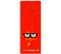 Horloge Murale Design 'i'm Watching You' – Regard Ludique 40 X 118 Cm Rouge