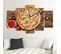 Tableau Pizza Avec Roquette 250 X 120 Cm Marron