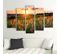 Tableau Coucher De Soleil Sur Les Champs 250 X 120 Cm Orange