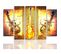 Tableau Guitare 100 X 70 Cm Orange