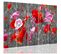 Tableau Coquelicots Rouges 150 X 100 Cm Rouge