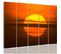 Tableau Le Soleil Couchant 200 X 100 Cm Orange