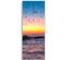 Horloge Paysage Marin Coucher De Soleil Impression Toile 30 X 90 Cm Bleu