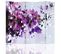 Paravent Cloison De Séparation Fleurs 5 Volets 180 X 180 Cm - 2 Faces R° V° + 360° Violet