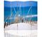 Paravent Plage 5 Volets: Intimité Et Style Pour Bord De Mer 180 X 150 Cm - 2 Faces R° V° + 360° Bleu