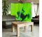 Paravent Décoratif Grenouille Verte Sur Feuille Zen 180 X 180 Cm - 2 Faces R° V° + 360° Vert