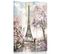 Paravent Déco Printemps à Paris - Charme Romantique 110 X 180 Cm - 1 Face Déco Beige