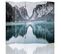 Paravent Décoratif Paysage De Montagne Panoramique 180 X 180 Cm - 1 Face Déco Blanc