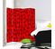 Paravent Design Japonais 5 Volets Pour Intérieur Élégant 180 X 180 Cm - 1 Face Déco Rouge