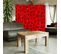 Paravent Design Japonais 5 Volets Pour Intérieur Élégant 180 X 180 Cm - 1 Face Déco Rouge