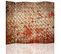 Paravent 5 Panneaux En Métal Effet Rouille Tendance 180 X 150 Cm - 2 Faces R° V° Marron