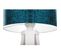 Lampe De Chevet Bois Bleu 30x30x45cm