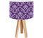 Lampe De Chevet Bois Violet 30x30x45cm