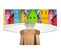 Lampe De Chevet Enfant Trépied Bois Abat Jour Multicolore