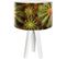 Lampe De Chevet Bois Vert 30x30x45cm