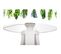 Lampe De Chevet Bois Vert 30x30x45cm