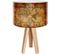 Lampe De Chevet Bois Marron 30x30x45cm