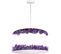 Suspension Stamps 129-30 Rond Ø 50 Cm Violet