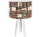 Lampe De Chevet Bois Multicolore 30x30x45cm