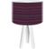 Lampe De Chevet Bois Violet 30x30x45cm