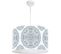 Suspension Stamps 150-30 Rond Ø 30 Cm Blanc