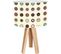 Lampe De Chevet Bois Beige 30x30x45cm