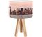 Lampe De Chevet Bois Rose 30x30x45cm