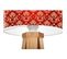 Lampe De Chevet Bois Rouge 30x30x45cm