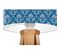 Lampe De Chevet Bois Bleu 30x30x45cm