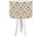 Lampe De Chevet Bois Beige 30x30x45cm