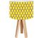 Lampe De Chevet Bois Jaune 30x30x45cm