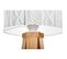 Lampe De Chevet Bois Blanc 30x30x45cm