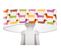 Lampe De Chevet Enfant Trépied Blanc Abat Jour Multicolore