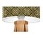 Lampe De Chevet Bois Vert 30x30x45cm