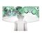 Lampe De Chevet Bois Vert 30x30x45cm