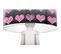 Lampe De Chevet Enfant Trépied Blanc Abat Jour Noir Et Rose