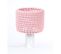 Lampe De Chevet Bois Rose 24x24x35cm