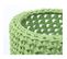 Lampe De Chevet Bois Vert 24x24x35cm