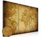 Tableau Triptyque Carte Ancienne 90 X 60 Cm Marron