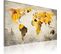 Tableau Continents Ensoleillées 120 X 80 Cm Jaune